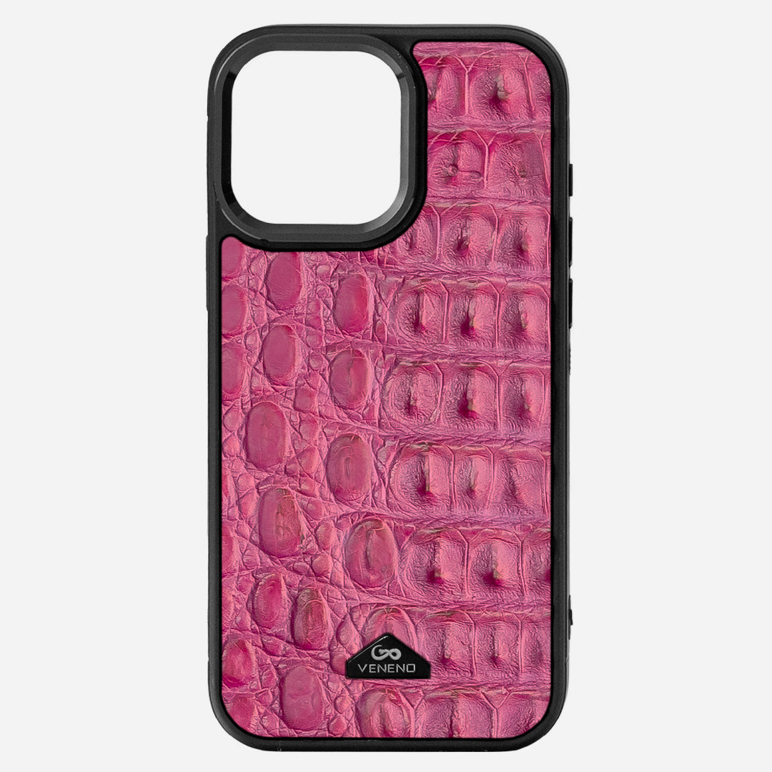 Funda iPhone 16 Pro Max Billionaire Croc Electric Rose