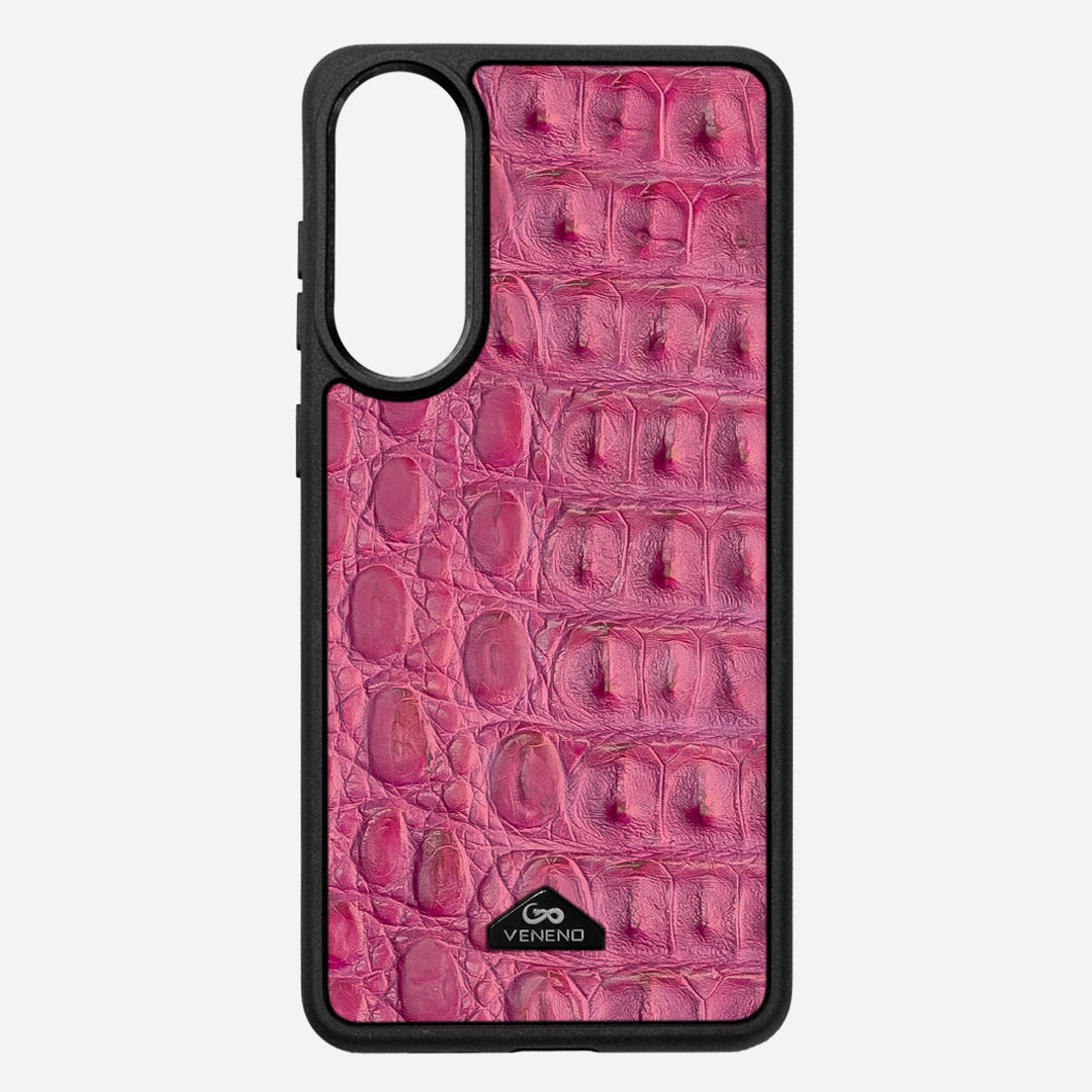 Funda S25 Edge Illuminati Billionaire Croc Electric Rose