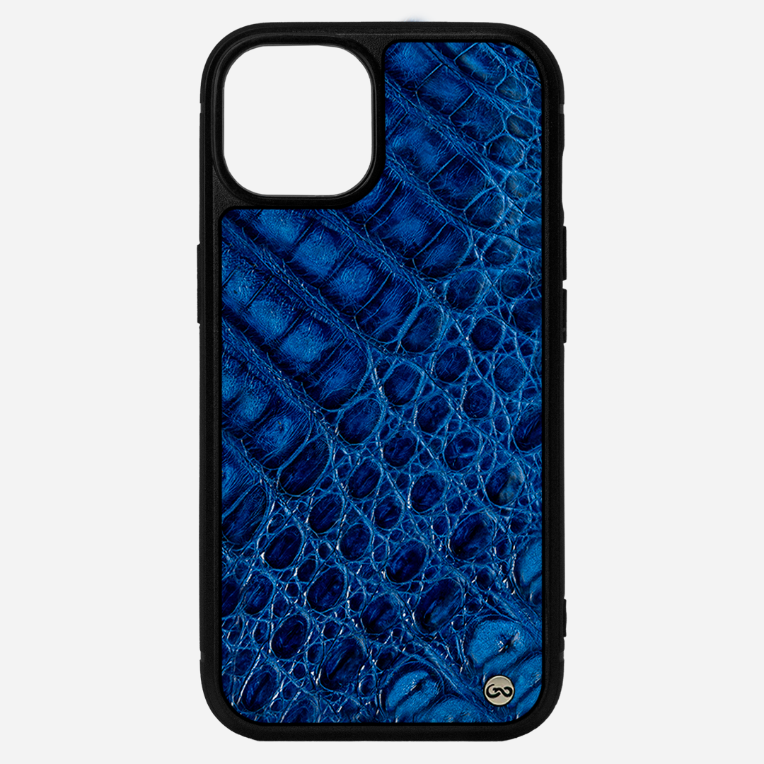 Funda iPhone 13 Mini Billionaire Croc Royal Blue
