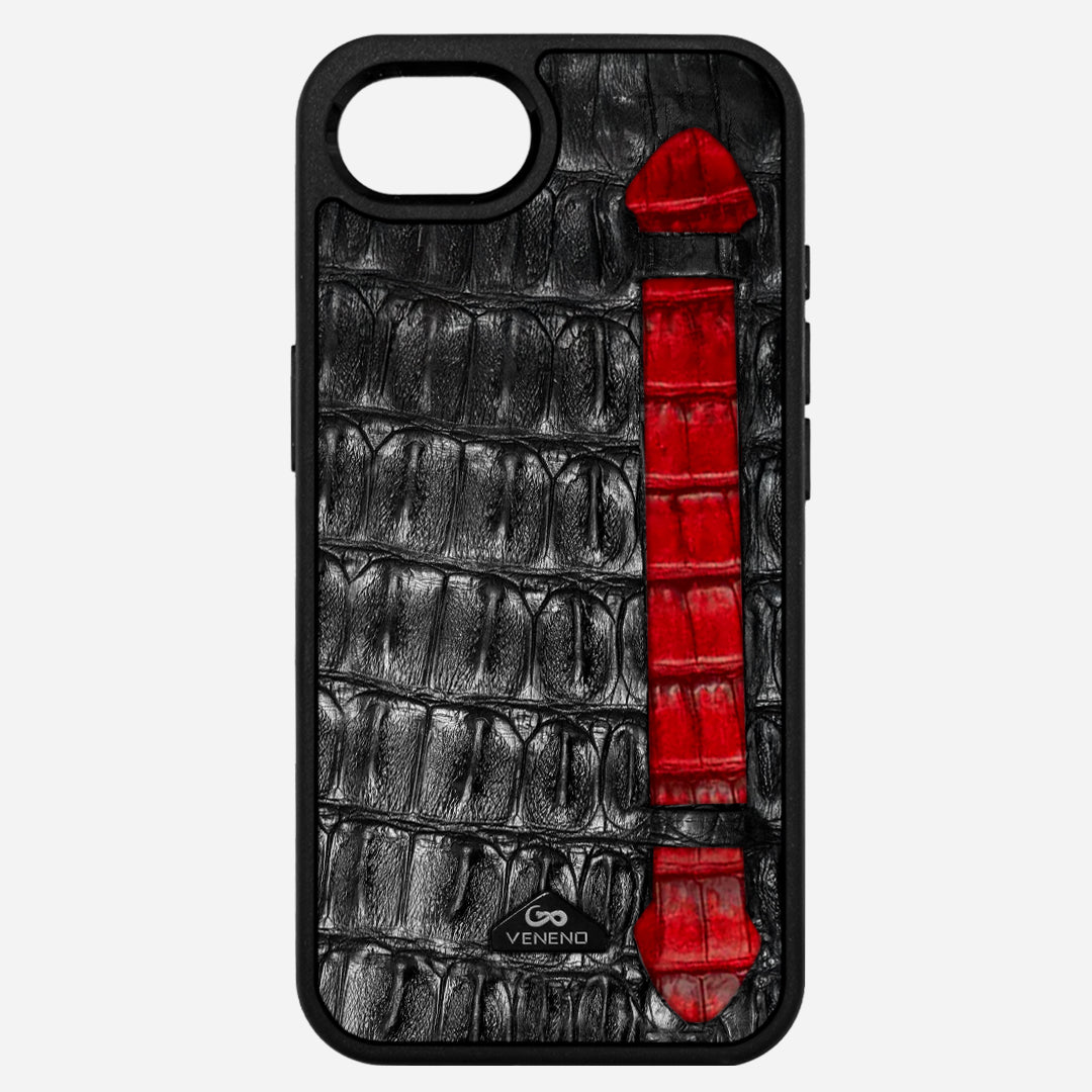 Funda iPhone 16e - StrapX Cherry Noir