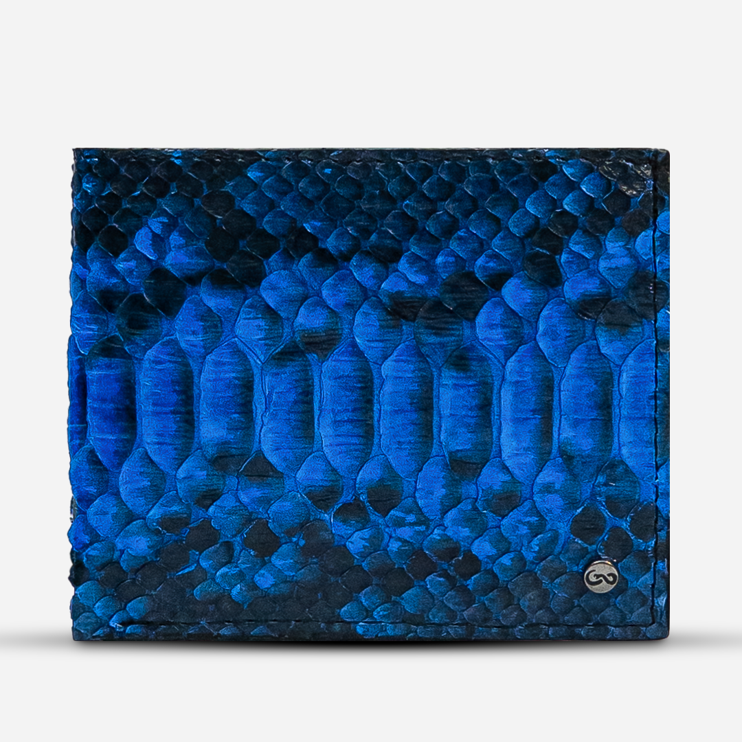 Cartera "The Grid" Python Blue