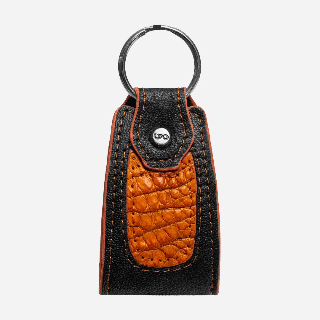 Llavero "The Shield" - Billionaire Croc Orange Sunset