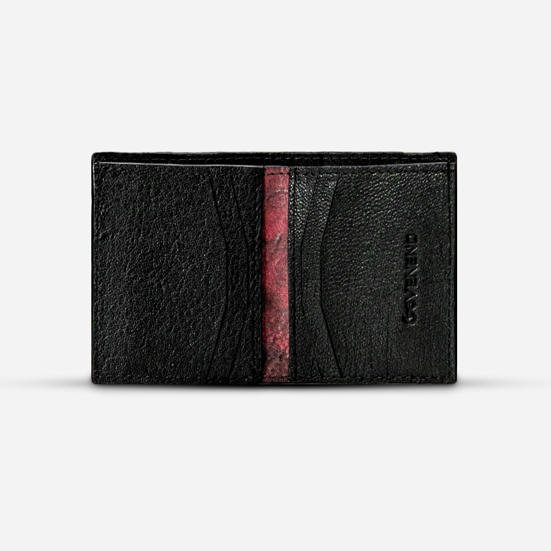 Cartera Compacta "The TIE" Deep Red