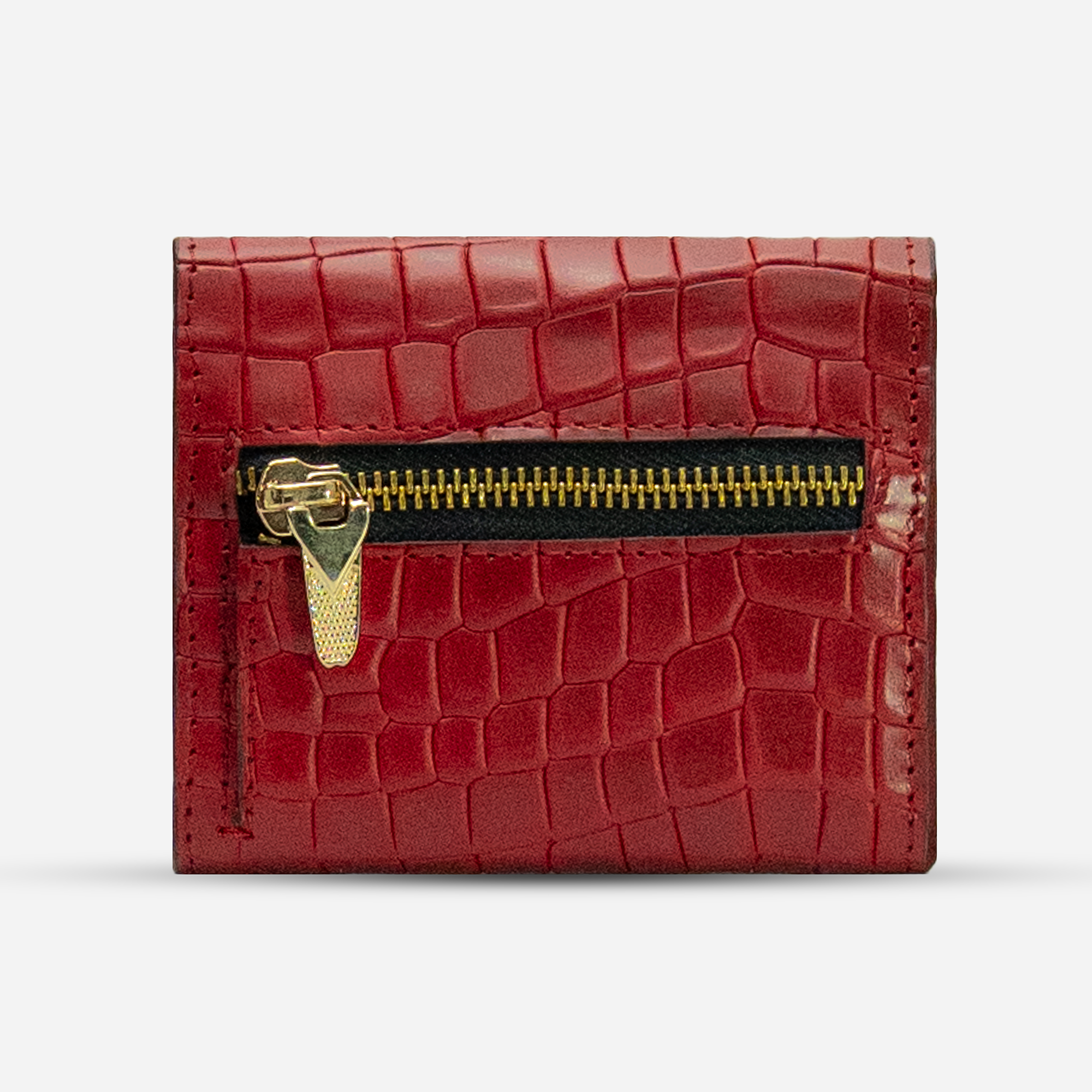 Cartera Trifold "Mila" - Faux Rouge