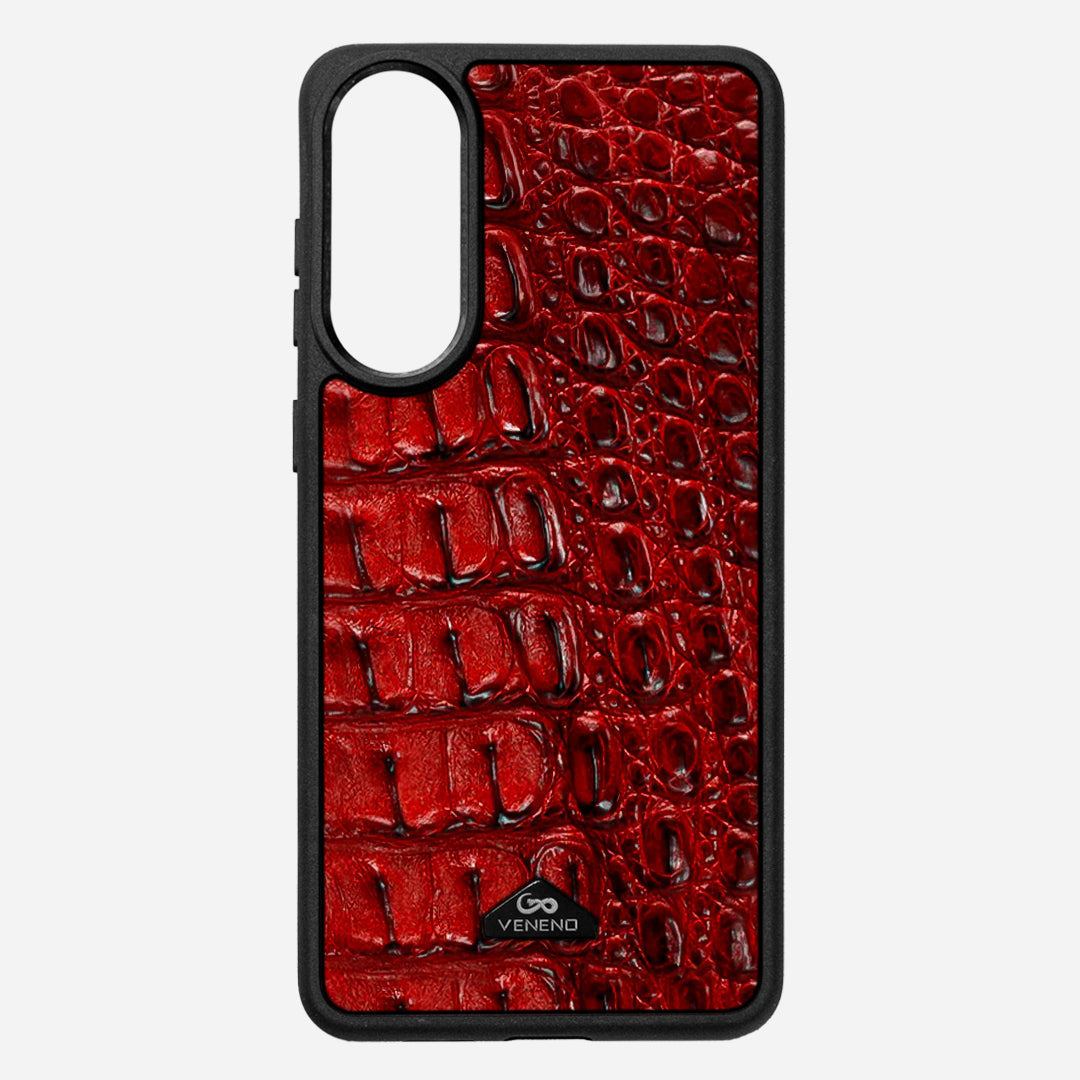 Funda S25 Edge Illuminati Billionaire Croc Red