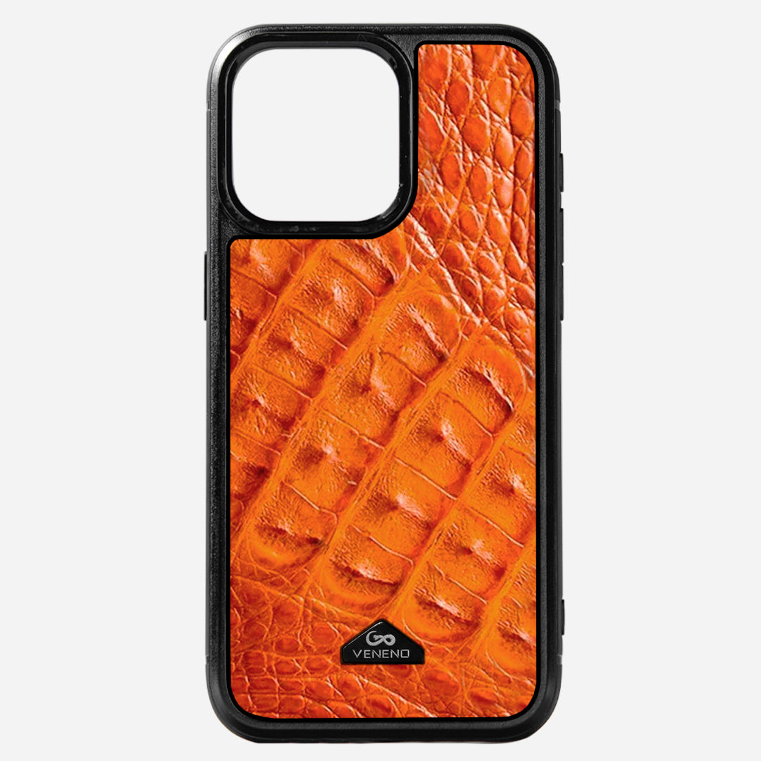Funda iPhone 14 Pro Max Illuminati Billionaire Croc Orange Sunset
