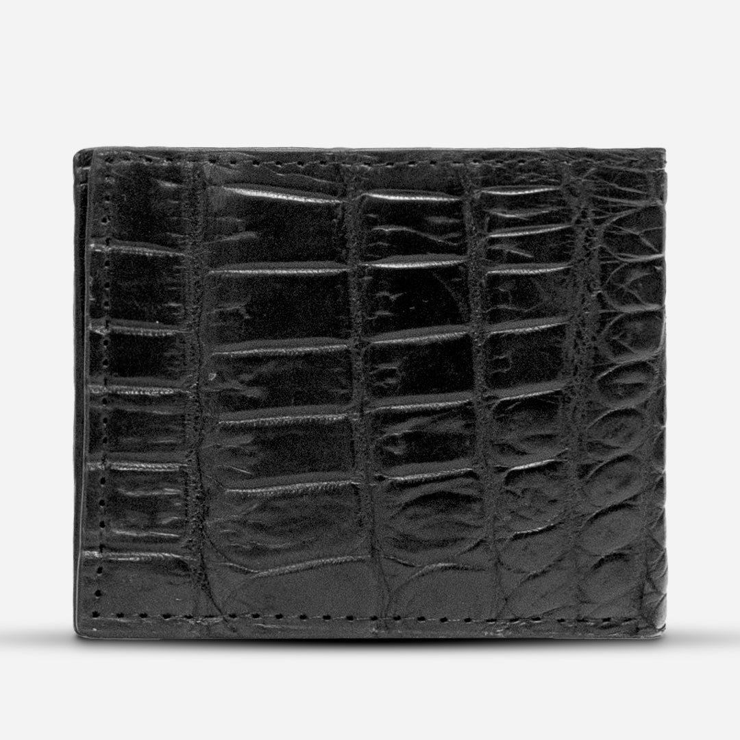 Cartera "The Grid" - Phantom Croc Black