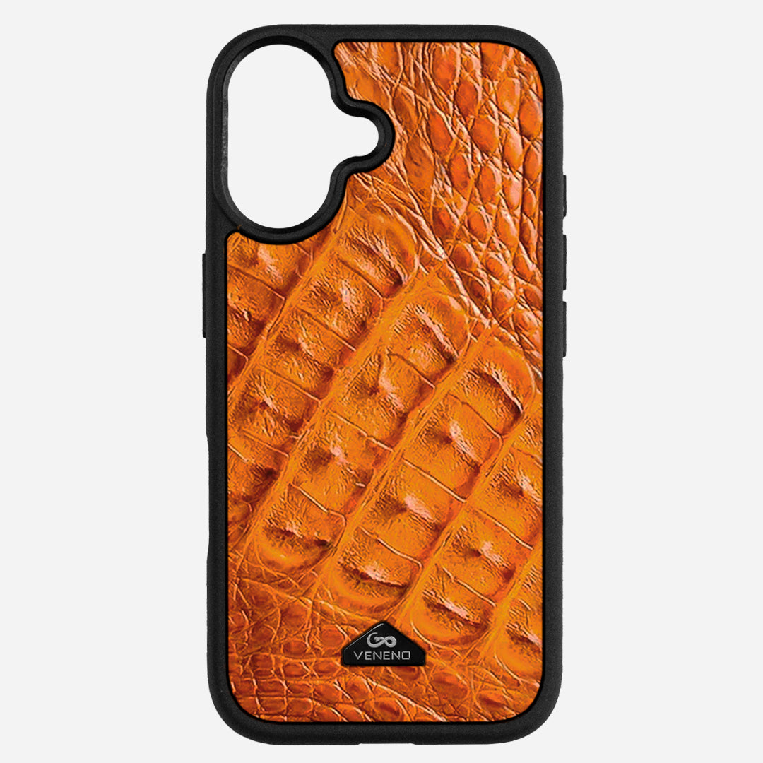 Funda iPhone 17 Billionaire Croc Orange Sunset