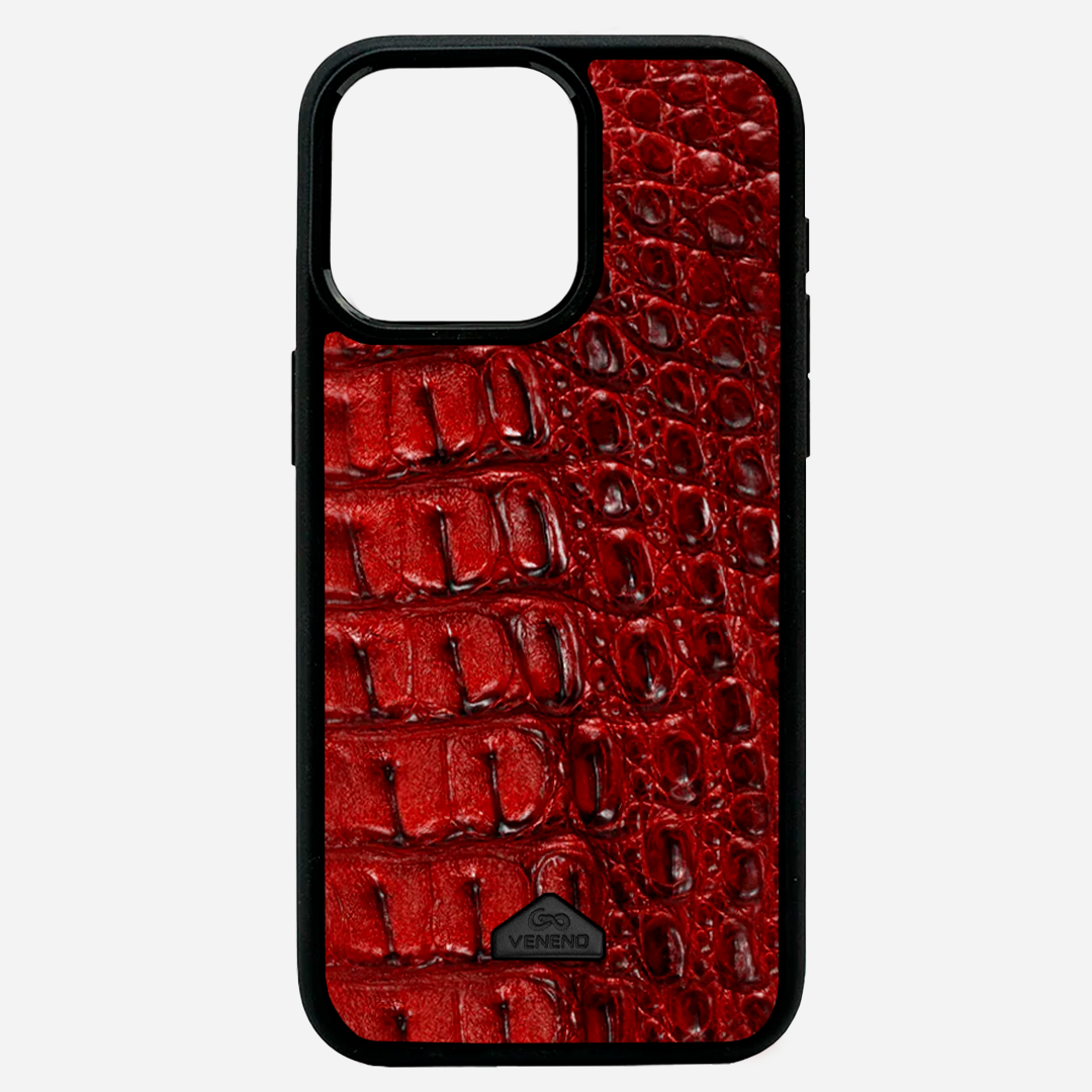 Funda iPhone 15 Pro Illuminati Billionaire Croc Red
