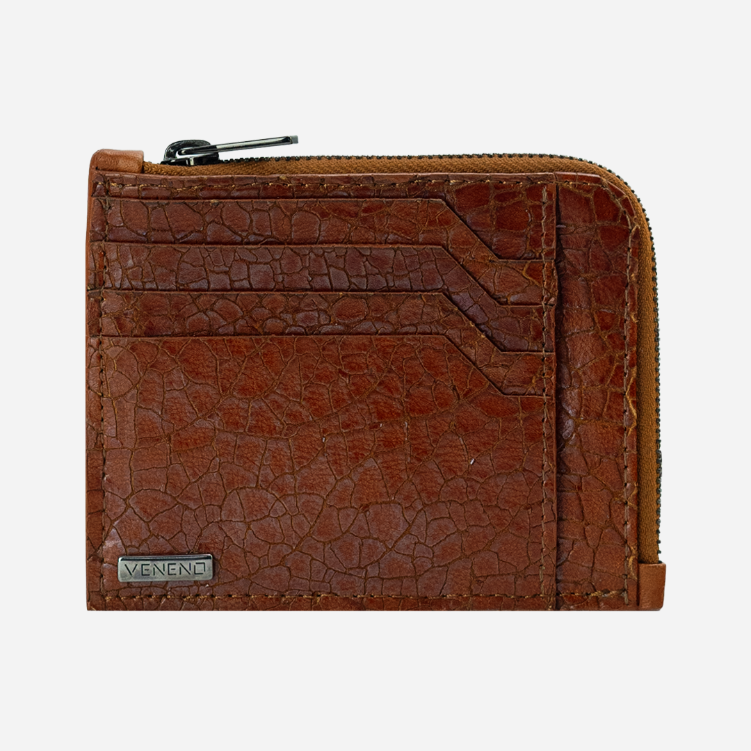 Cartera con Zipper "The Look" -  Cracked