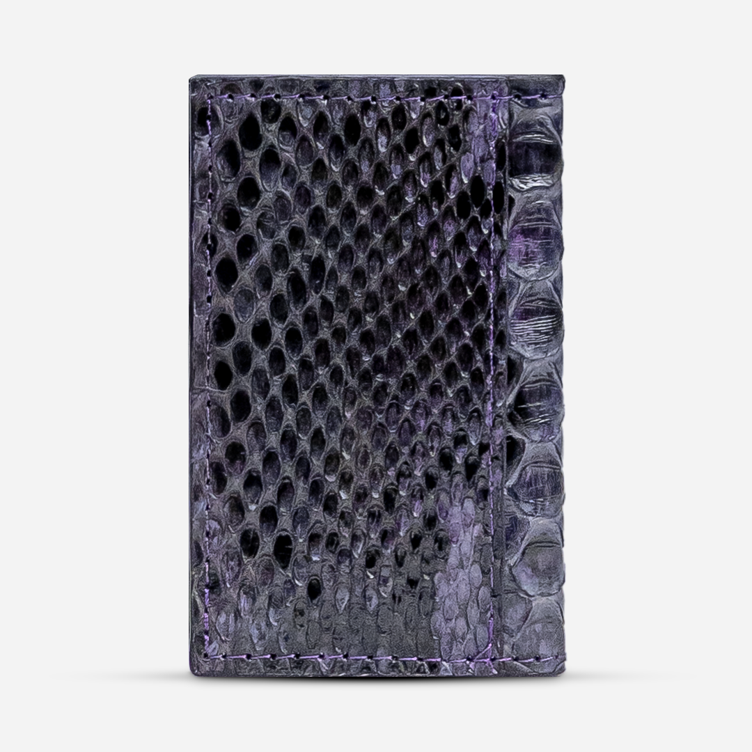 Tarjetero Vertical "Huracán" Python Purple