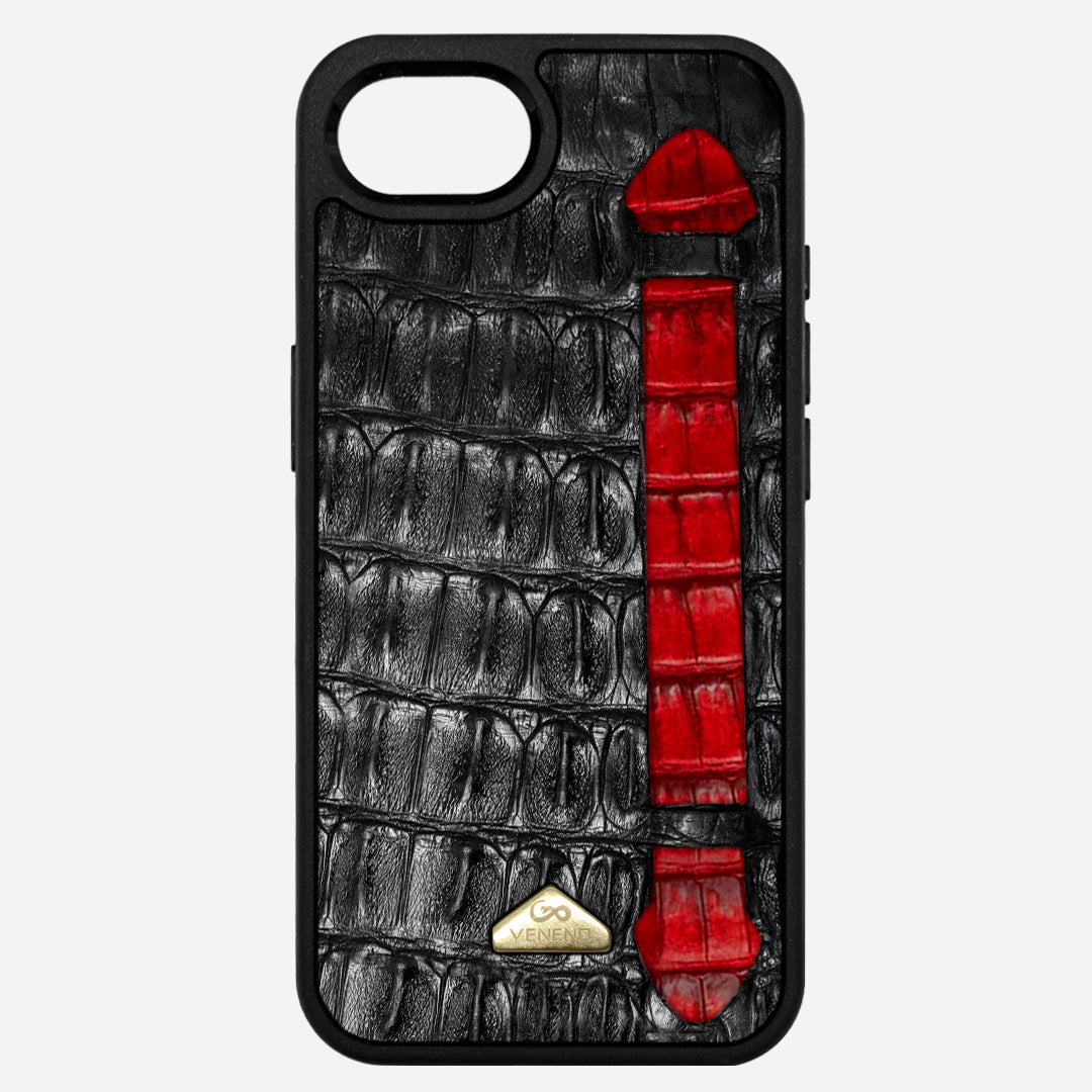 Funda iPhone 16e - StrapX Cherry Noir