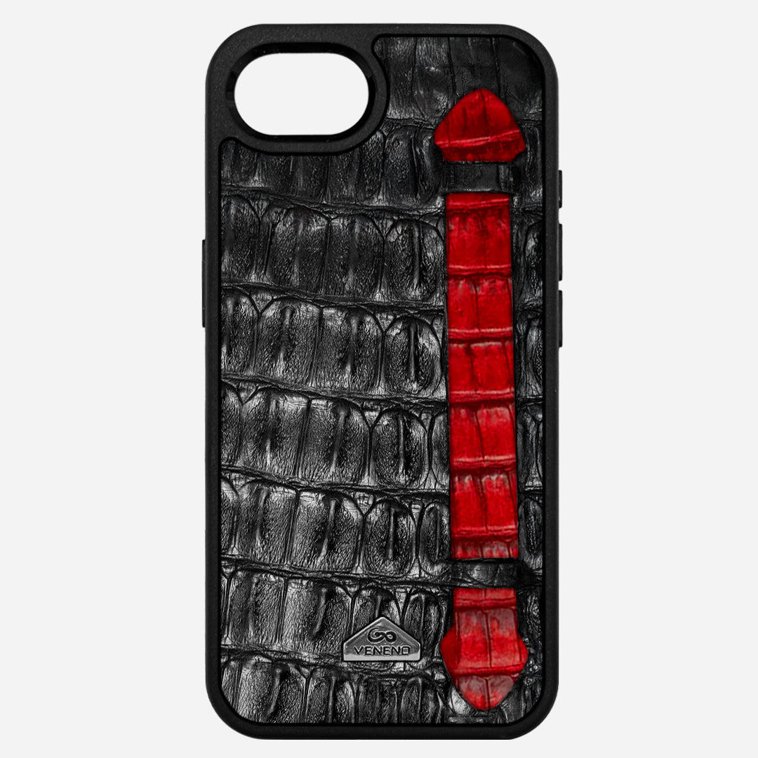 Funda iPhone 16e - StrapX Cherry Noir