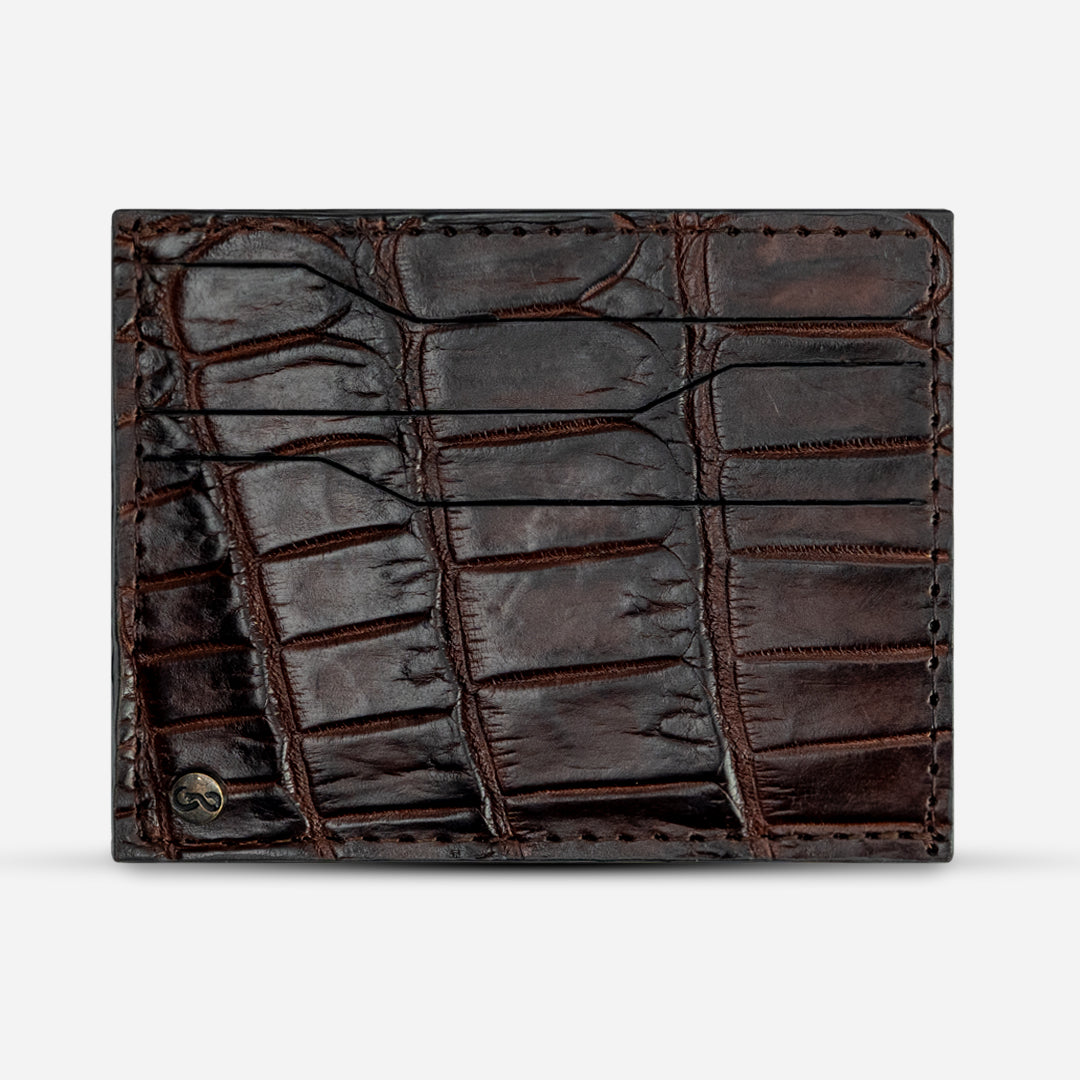 Tarjetero Horizontal "Turbo" Bourbon Croc