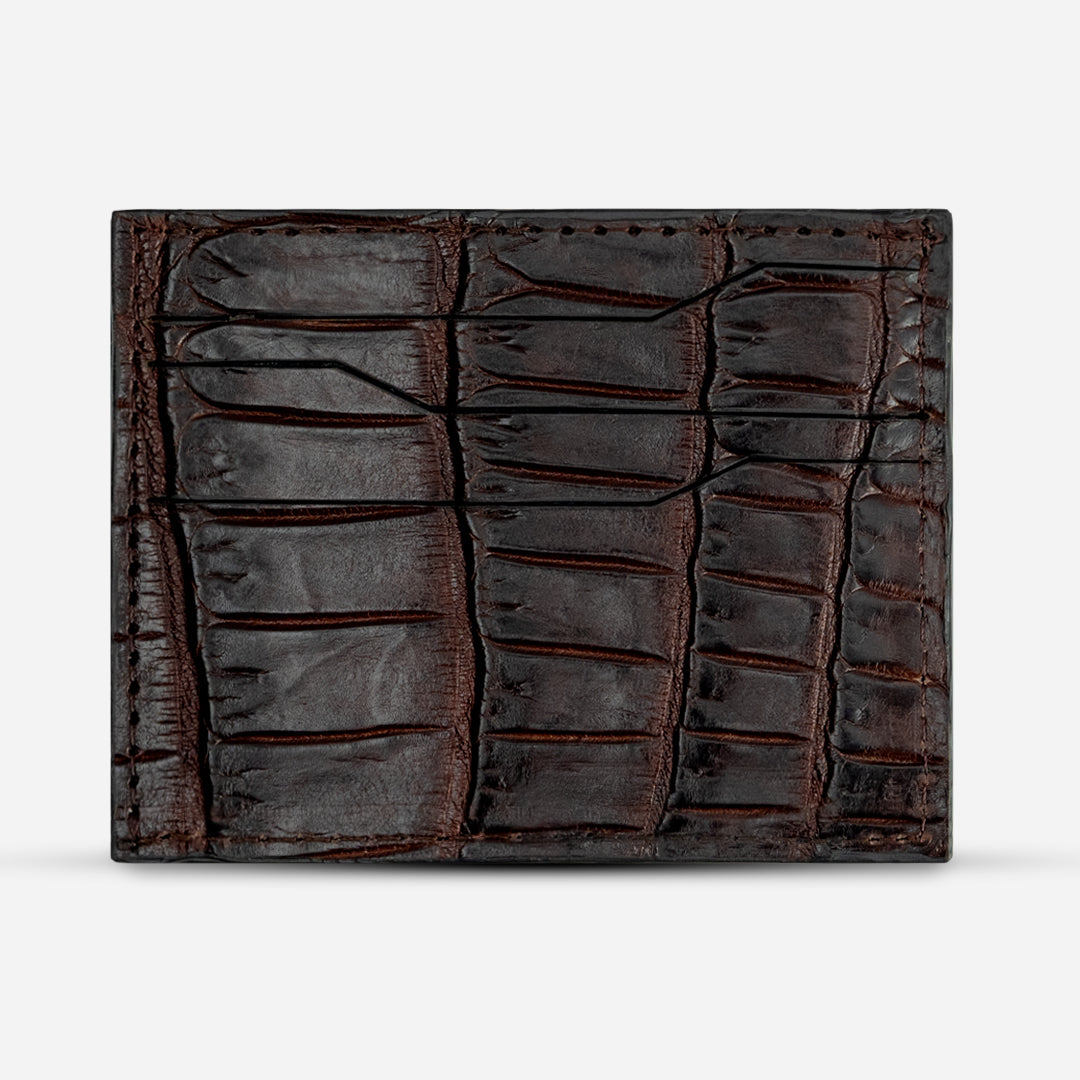 Tarjetero Horizontal "Turbo" Bourbon Croc