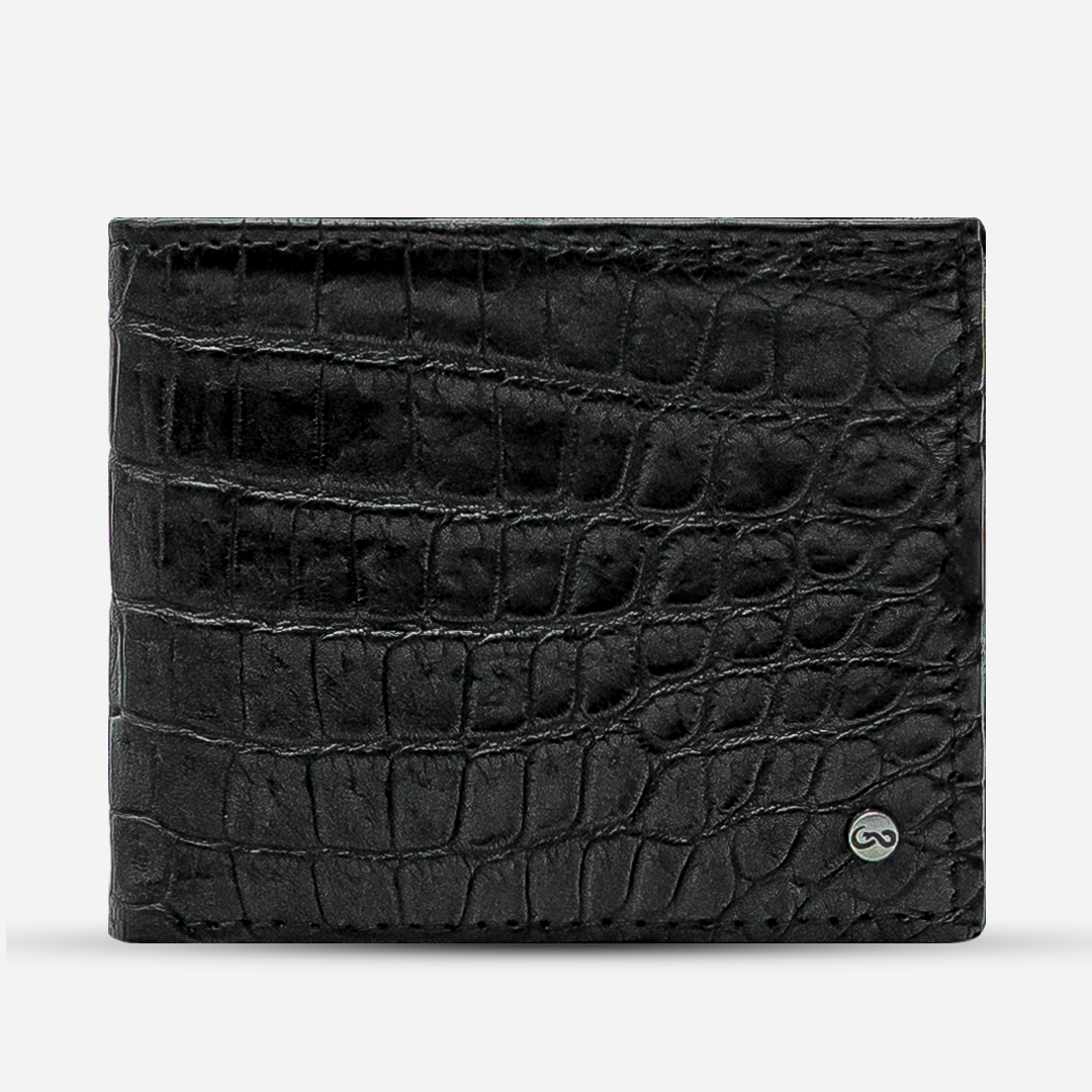 Cartera "The Grid" - Billionaire Croc Black