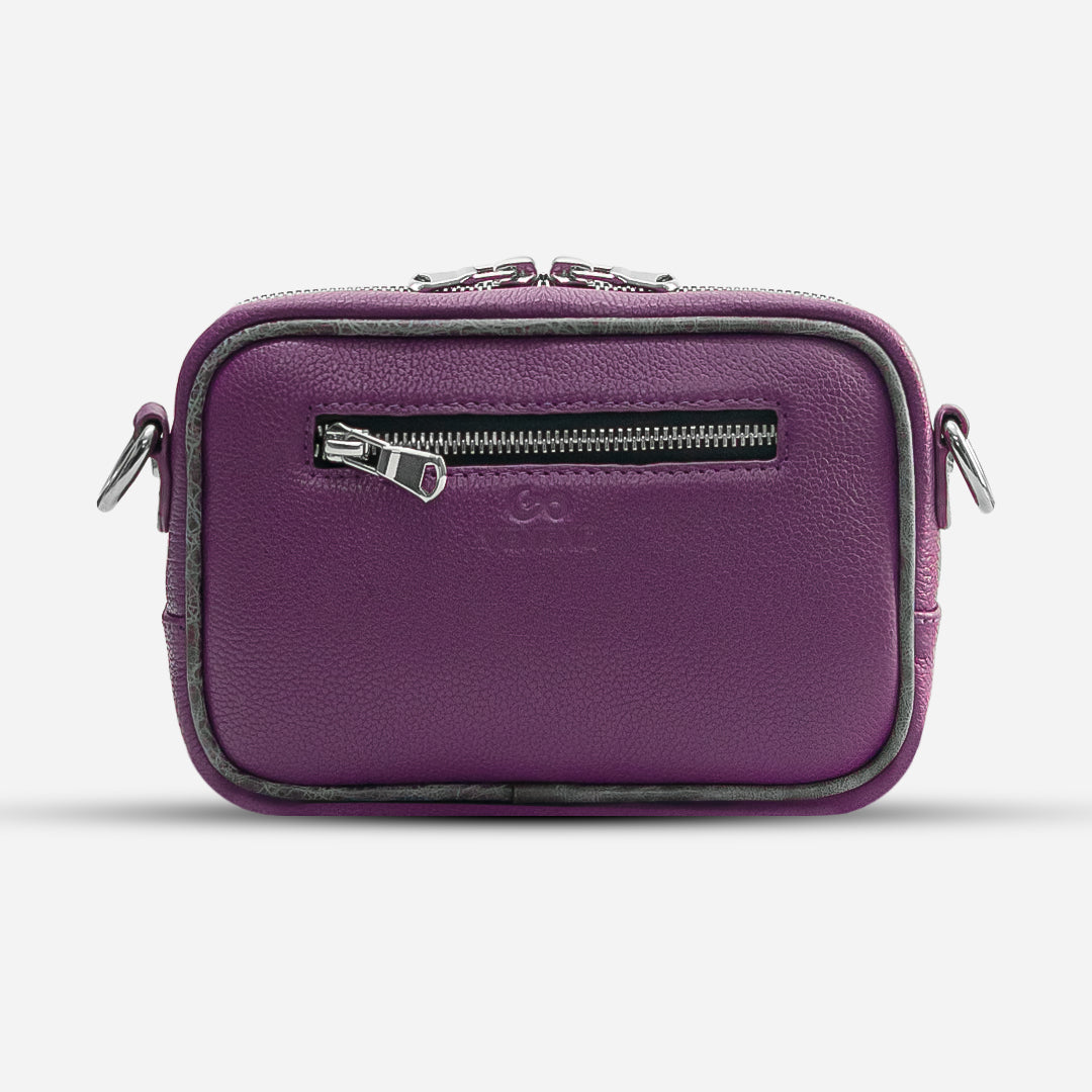 Bolso Mini "Aisha" - Billionaire Croc Purple