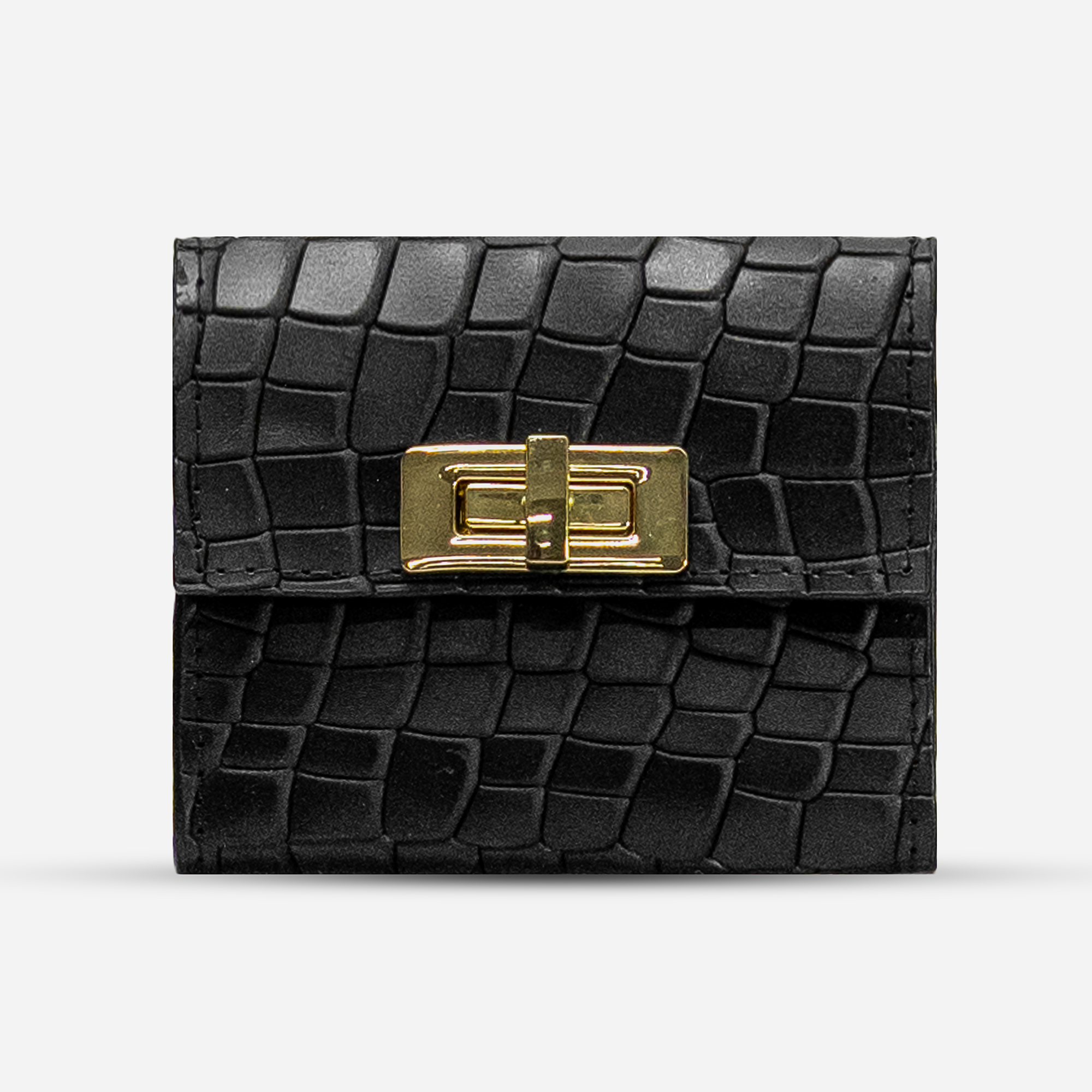Cartera Trifold "Mila" - Faux Crocodile