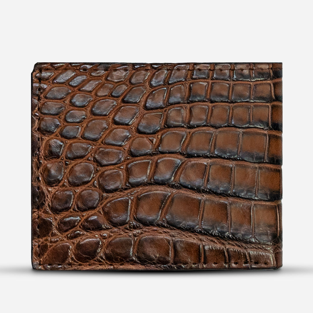Cartera "The Grid" - Billionaire Croc Cognac