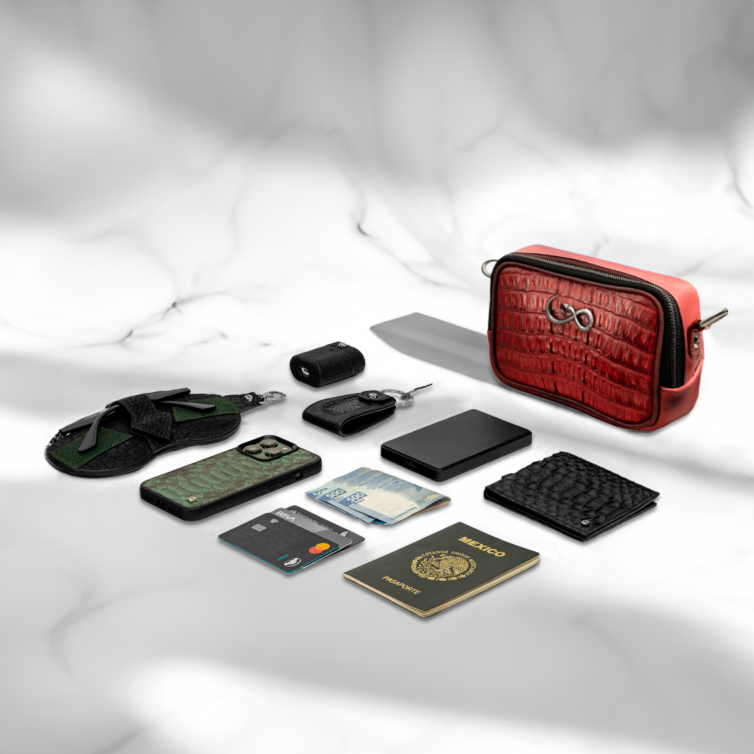 Documentera Mini - Billionaire Croc Red