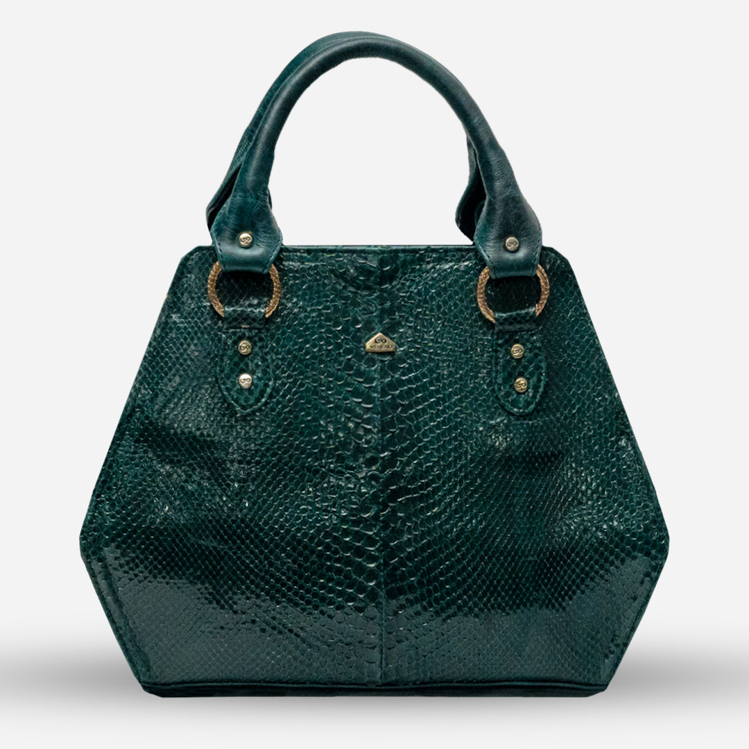 Bolso "Eleanor" - Dark Jade Python
