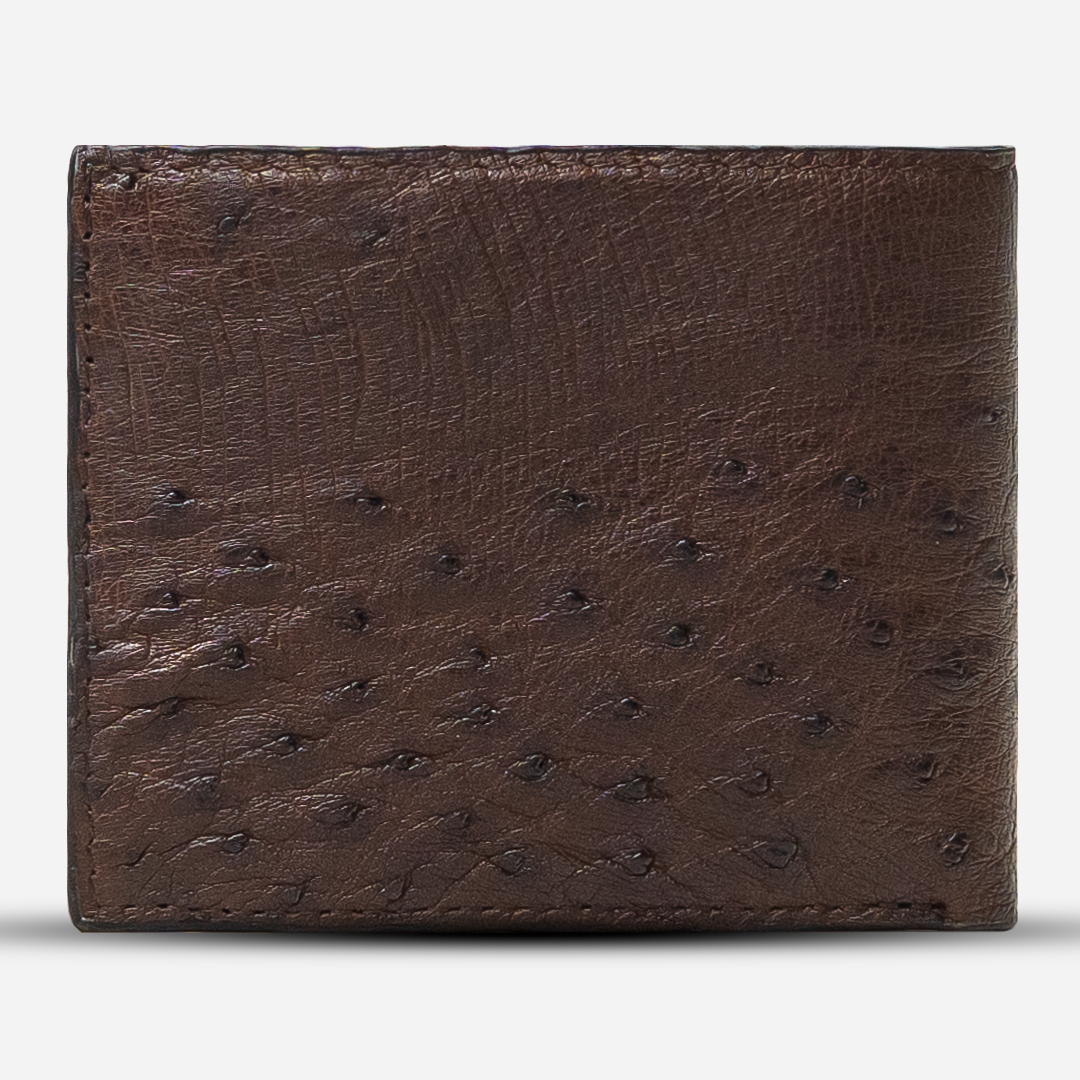 Cartera Grande "The Ambassador" - Ostrich Full Brown