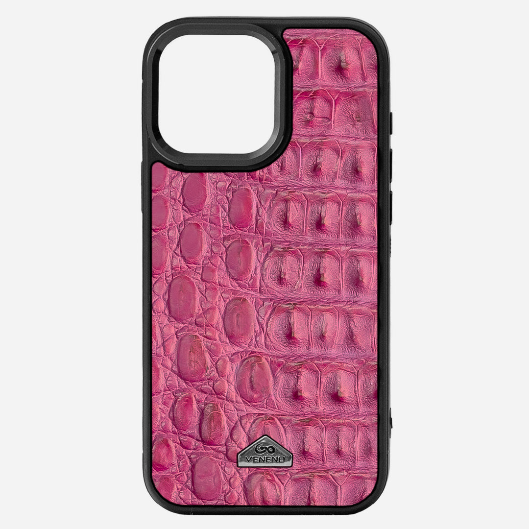 Funda iPhone 16 Pro Max Billionaire Croc Electric Rose