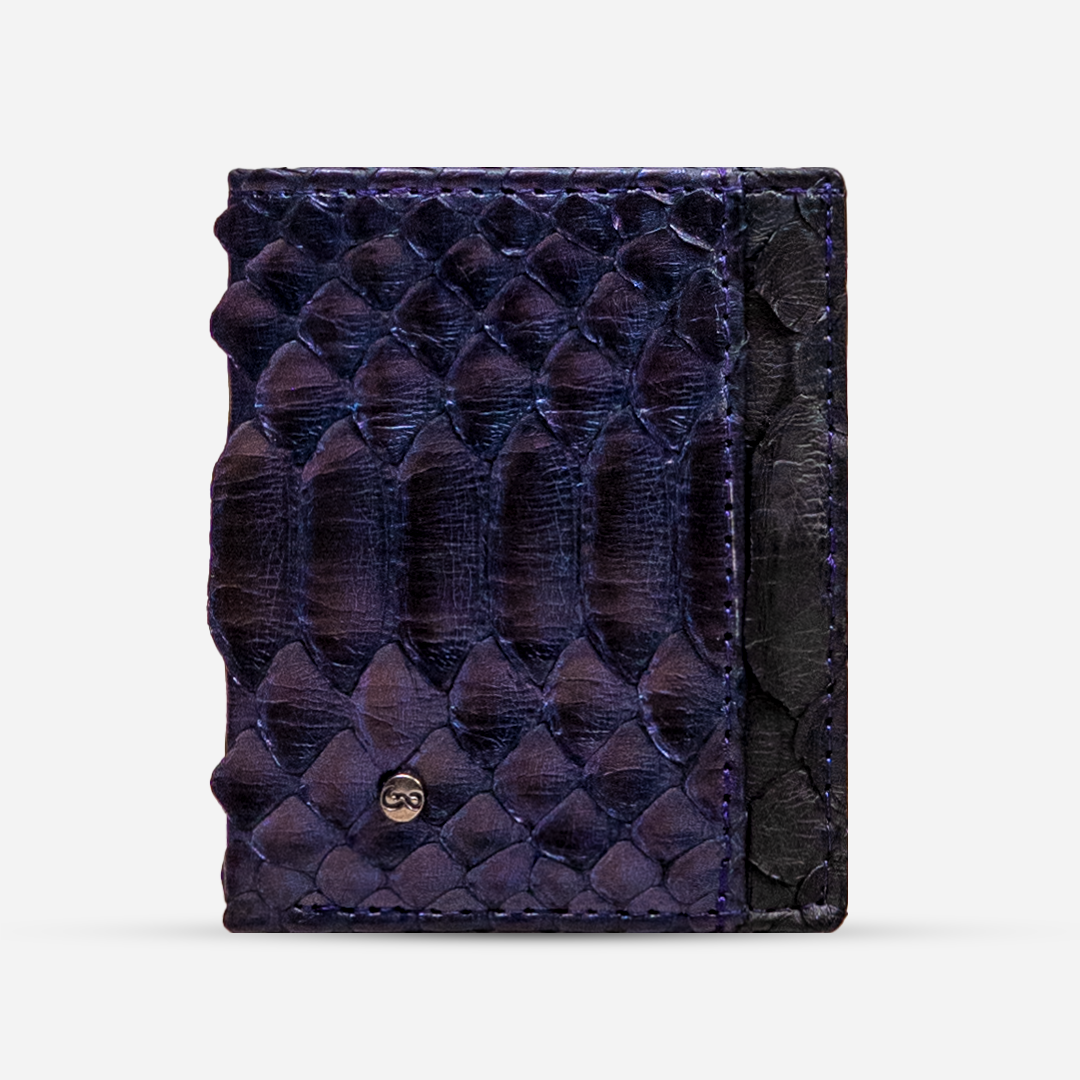 Cartera Compacta "The TIE" Python Amethyst