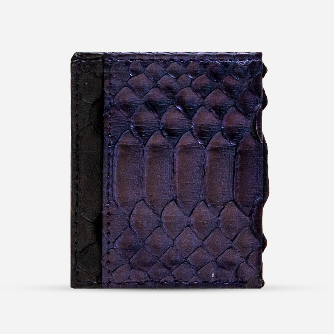 Cartera Compacta "The TIE" Python Amethyst