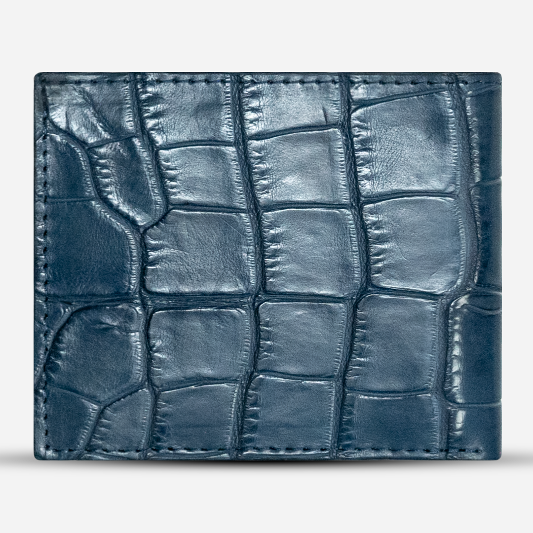 Cartera Grande "The Ambassador" - Billionaire Croc Navy Blue
