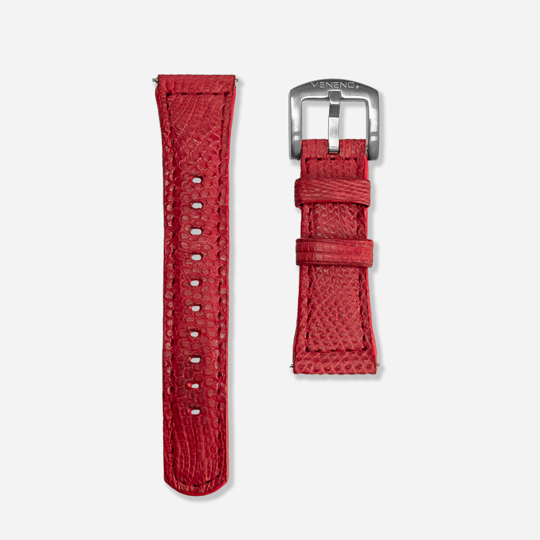 "Extensible 22mm” Lizzard Scarlatto