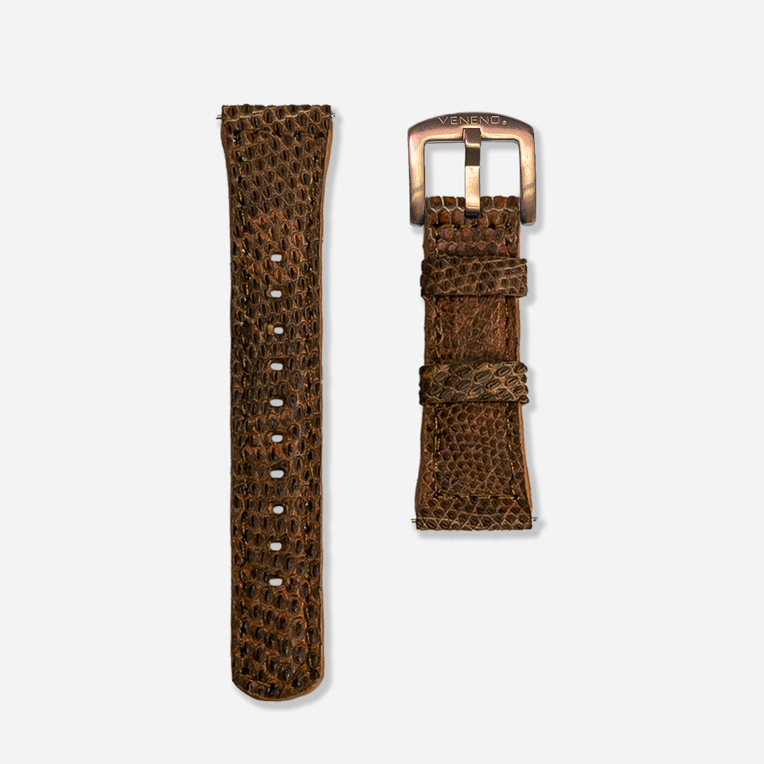 "Extensible 22mm” Lizzard Terra Brun