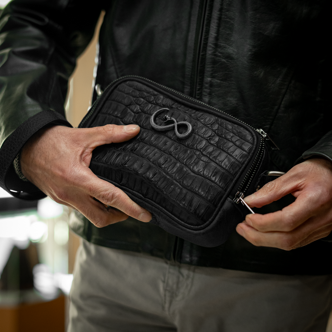 Documentera Mini - Billionaire Croc Black