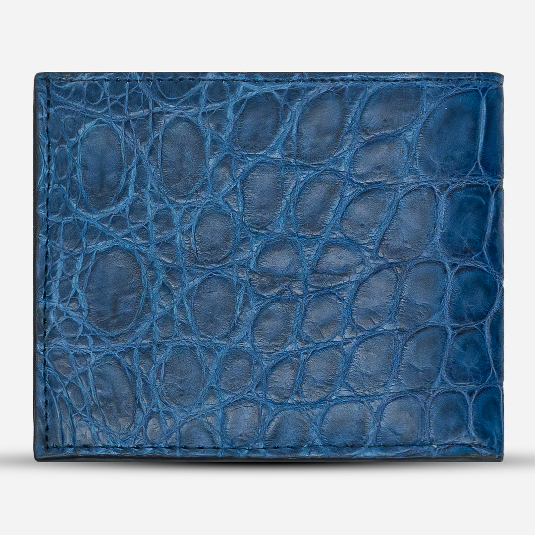 Cartera Grande "The Ambassador" - Billionaire Croc Blue Moss