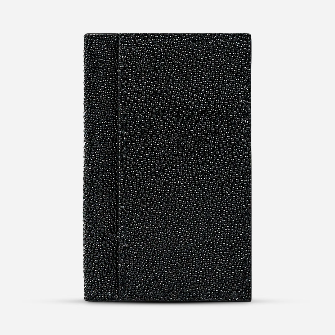 Tarjetero Vertical "Huracán" Stingray Black