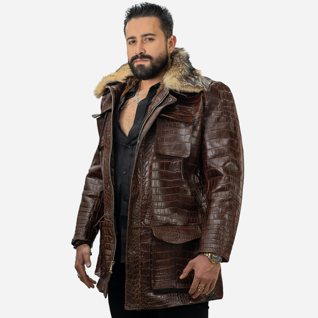 Abrigo - The Duke Billionaire Croc Brown