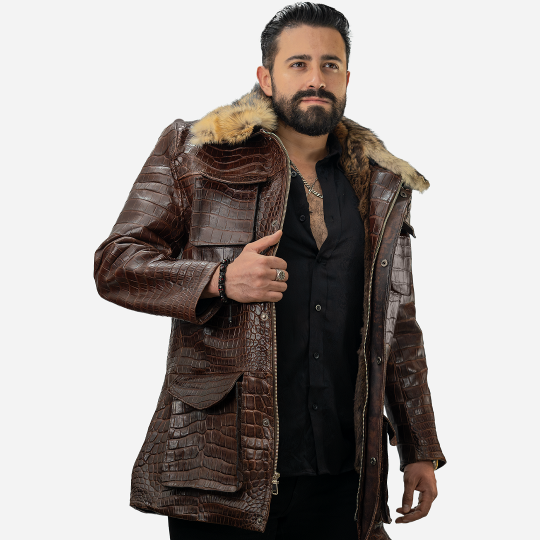 Abrigo - The Duke Billionaire Croc Brown