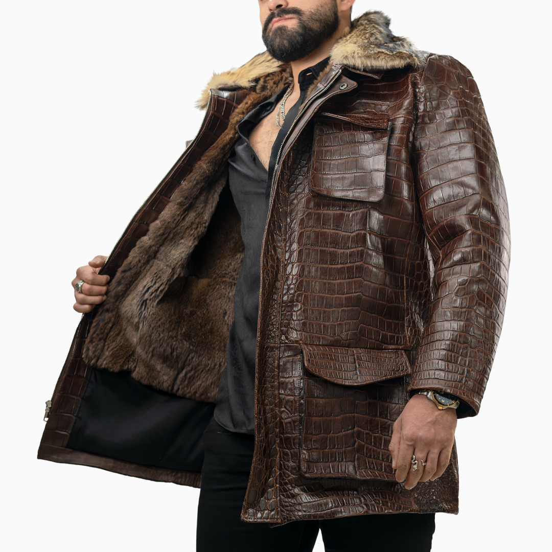Abrigo - The Duke Billionaire Croc Brown