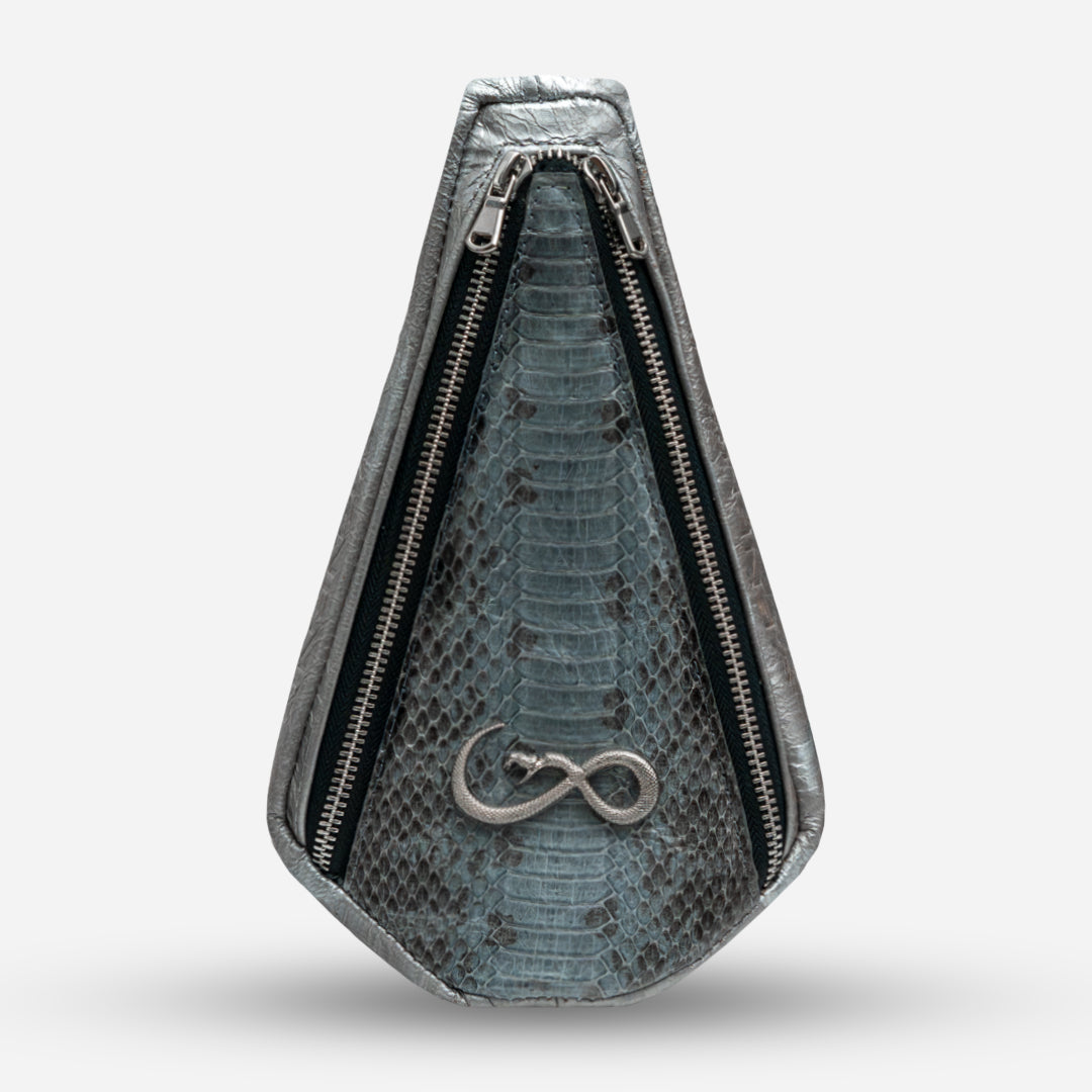 "The Falcon" Python Denim Blue