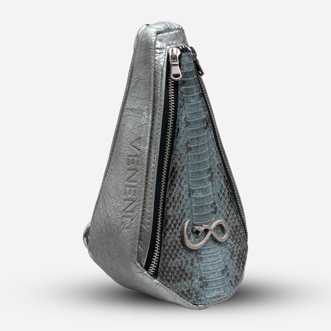 "The Falcon" Python Denim Blue