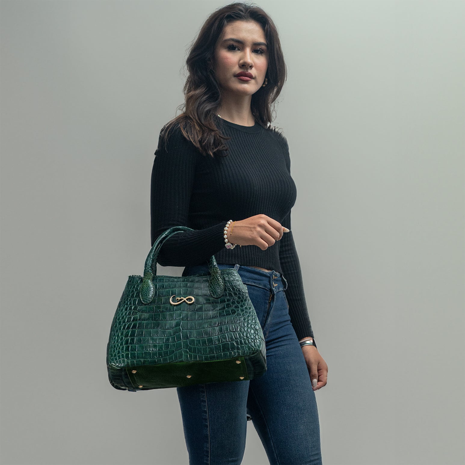Bolso "Joy" - Green Croc