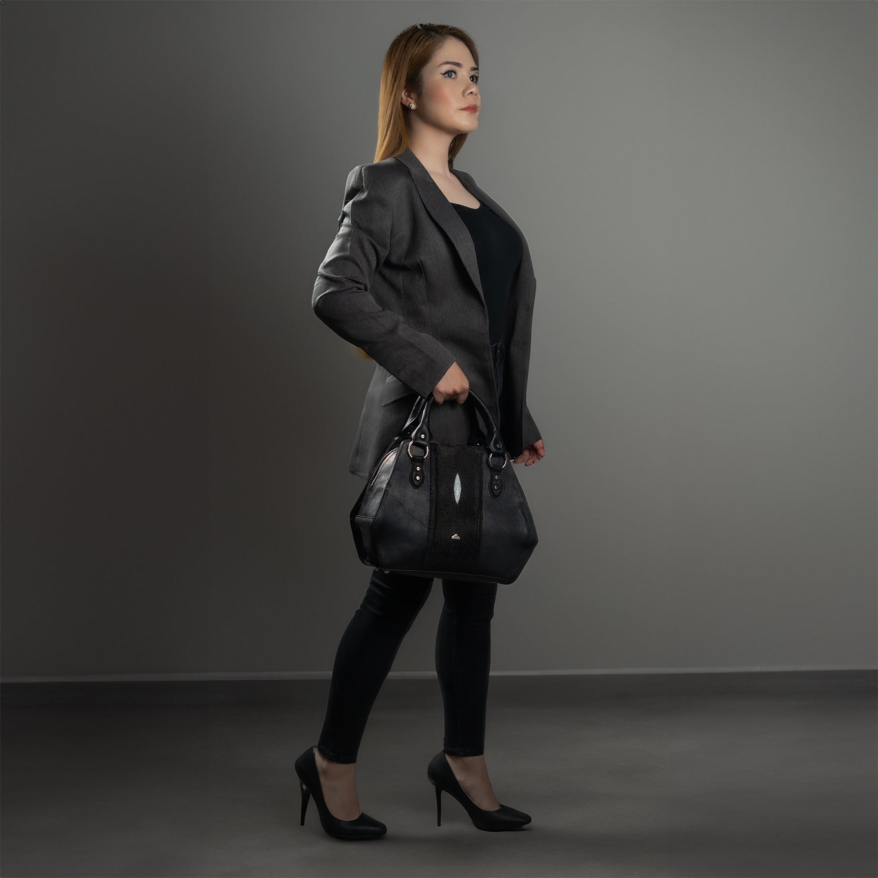 Bolso "Eleanor" - Stingray Black