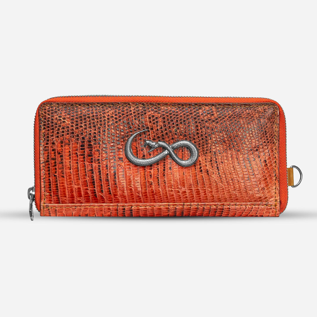 Cartera Larga "The Glam" Lizzard Solstice