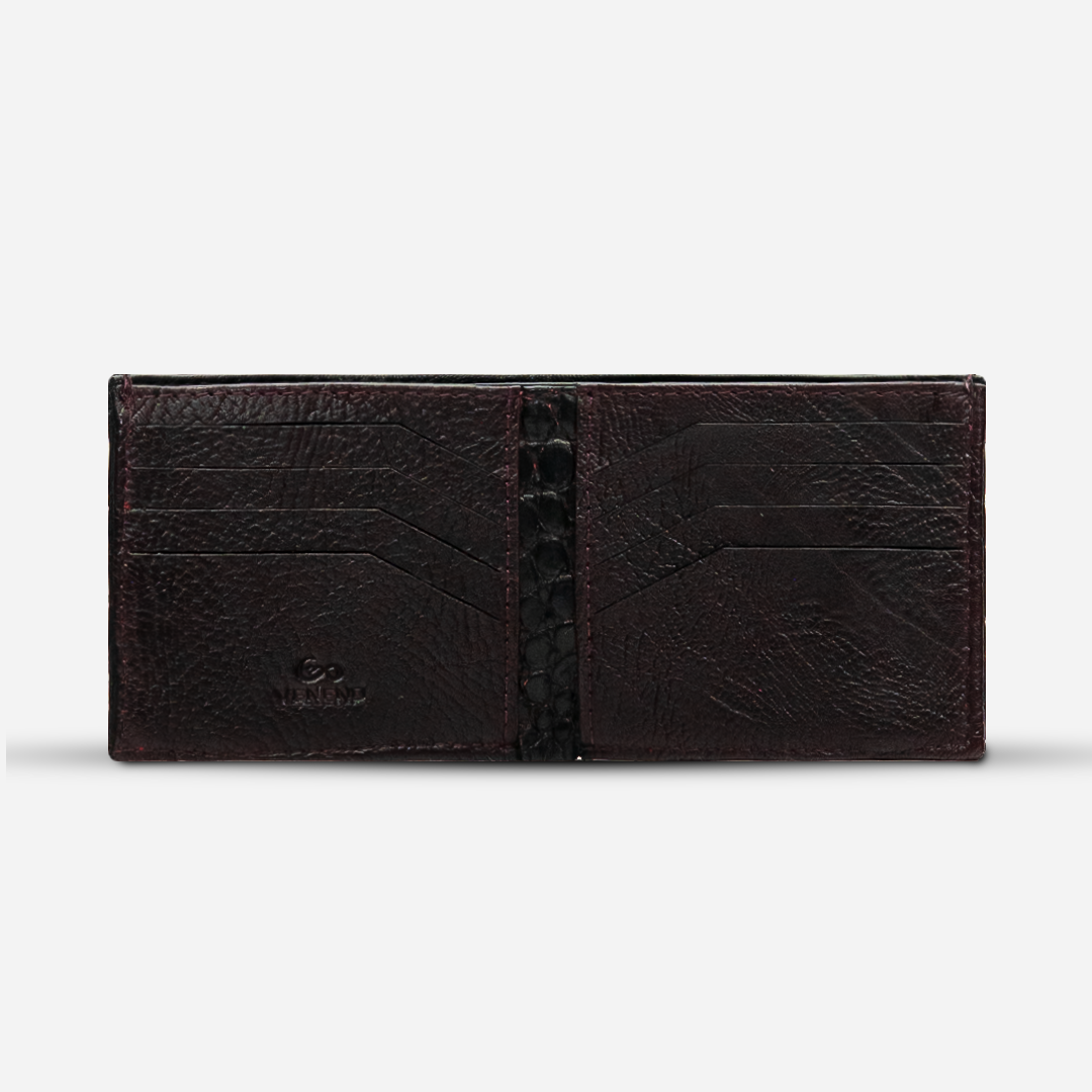 Cartera "The Grid" - Billionaire Croc Black Cherry