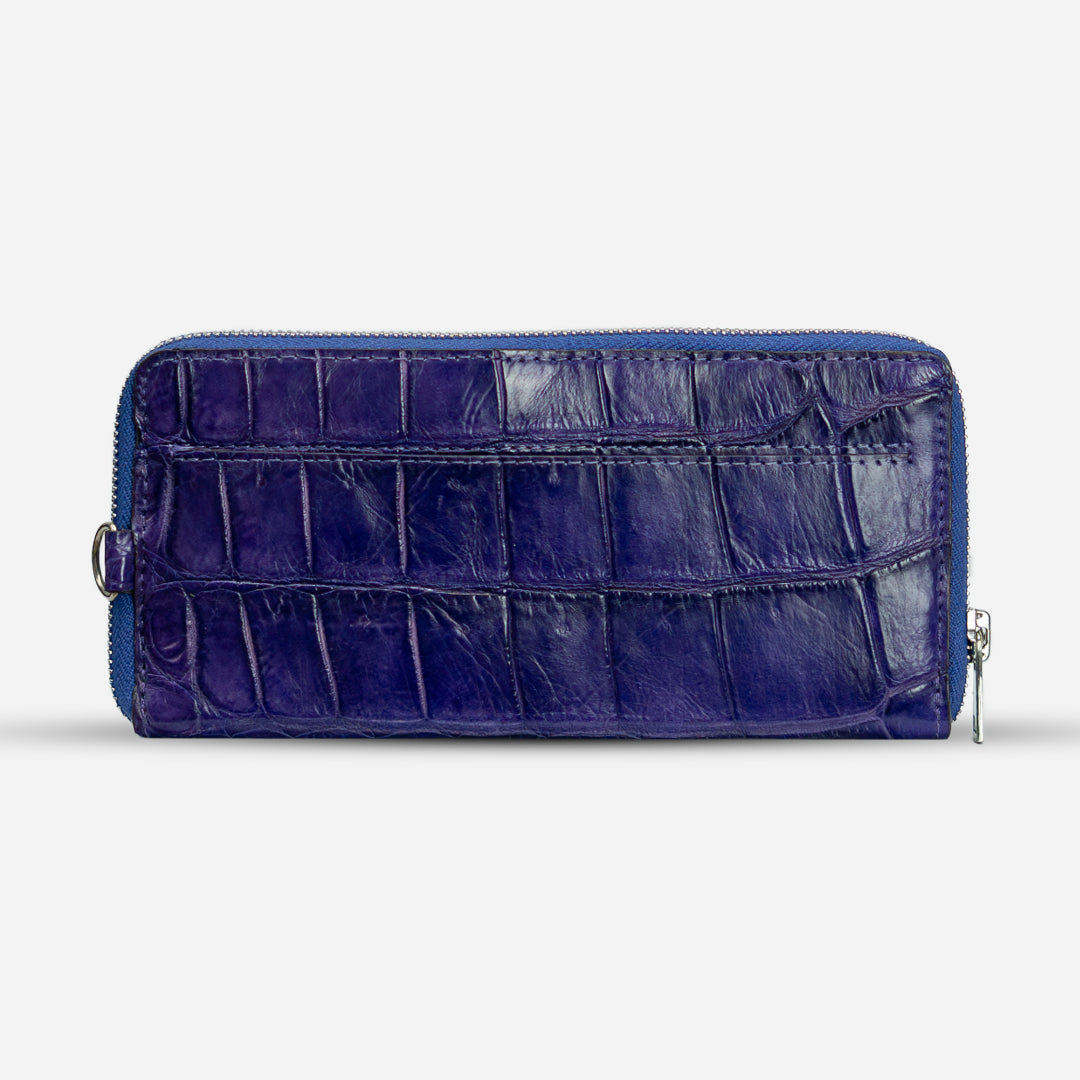 Cartera Larga "The Glam" Billionaire Croc Purple