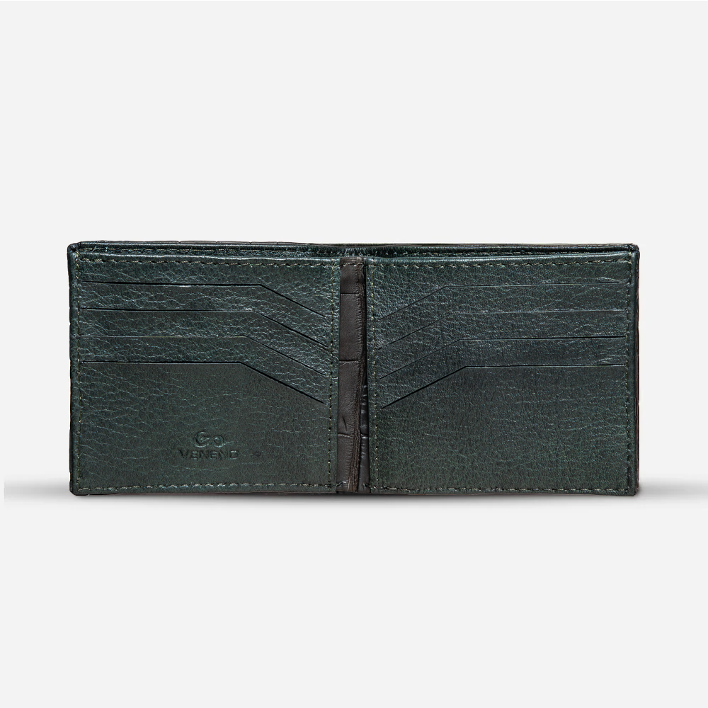 Cartera "The Grid" - Billionaire Croc Black Mate