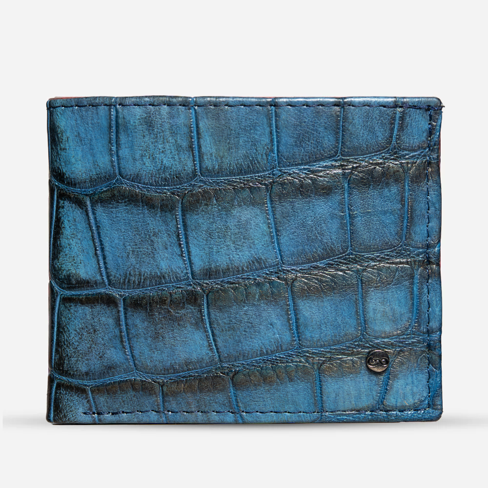 Cartera "The Grid" - Billionaire Croc Tidal Blue