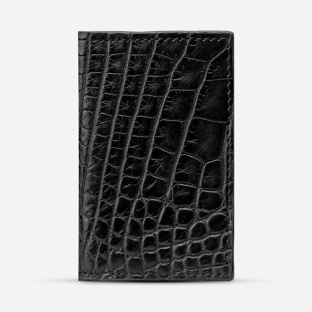 Tarjetero Vertical "Huracán" Billionaire Croc Black