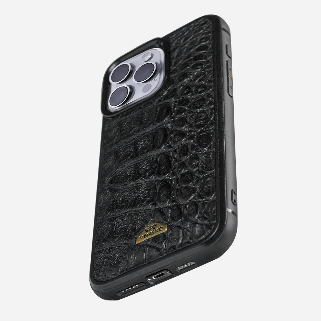 Funda iPhone 13 Pro Illuminati Billionaire Croc Black