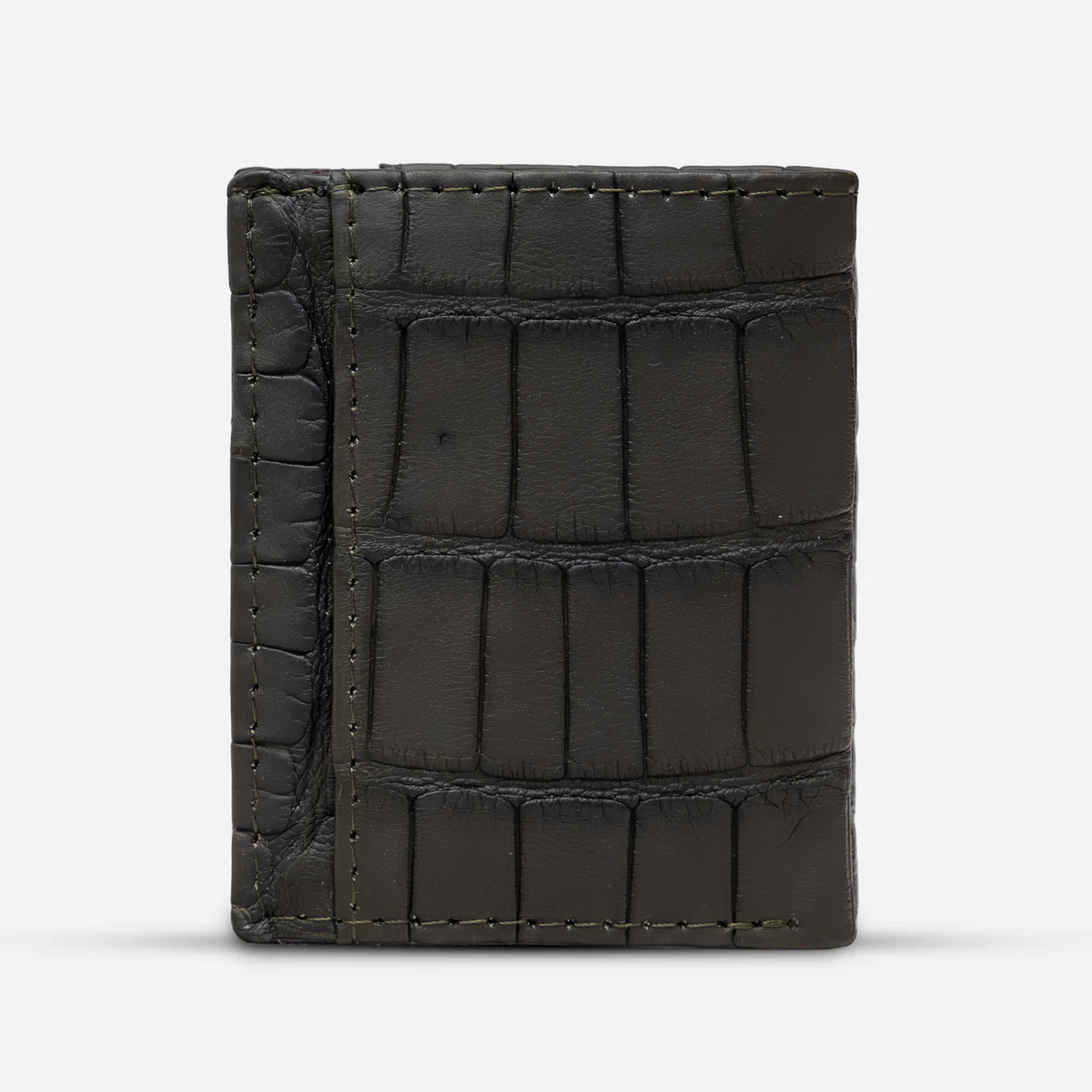 Cartera Compacta "The TIE" Billionaire Croc Black Mate
